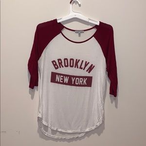 Brooklyn, New York 3/4 sleeve shirt